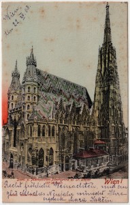 MUO-035975: Austrija - Beč; Katedrala: razglednica