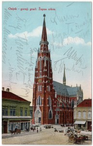MUO-032053: Osijek - Katedrala: razglednica
