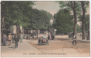 MUO-008745/1444: Paris - Izlaz iz Boulognske šume: razglednica