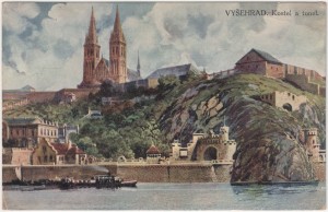 MUO-008745/471: Prag - Vyšehrad (Crkva i tunel): razglednica