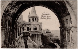 MUO-013346/107: Madžarska - Budimpešta; Korvinova kula: razglednica