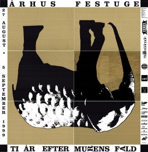 MUO-047509: ÅRHUS FESTUGE TI ÅR EFTER MURENS FALD: plakat