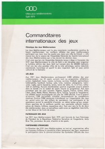 MUO-019654/10: VIII Villes jeux mediterraneens Split 1979: propagandni letak