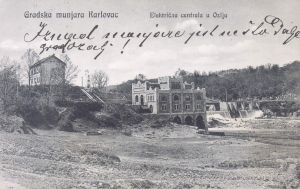 MUO-045059: Gradska munjara Karlovac (centrala u Ozlju): razglednica