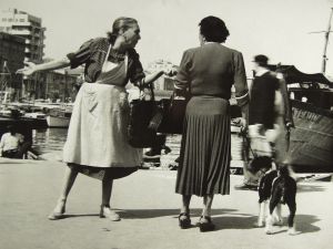 MUO-035751: Dvije žene, Marseille, 1954.: fotografija