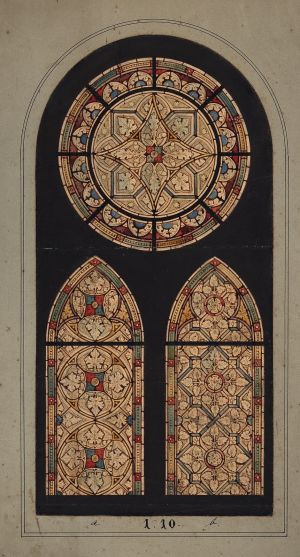 MUO-036181: crkveni prozor: skica za vitraj