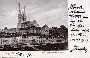 MUO-032413: Zagreb - Nadbiskupska palača: razglednica