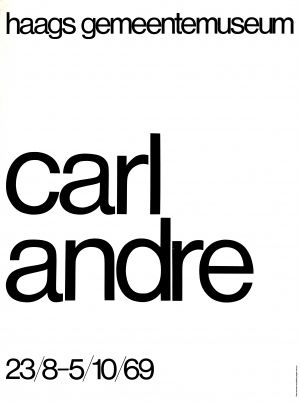 MUO-022110: Carl Andre: plakat