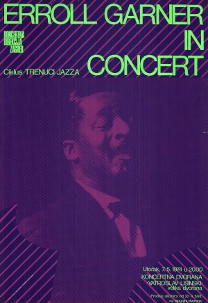 MUO-015909: Erroll Garner in concert: plakat