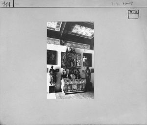 FOTO-00111: stalni postav MUO ( 1931. ); oltar; kiparska grupa (skulptoralna grupa)