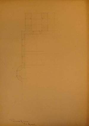 MUO-044809/21: Crtež dijela tlocrta: arhitektonski crtež