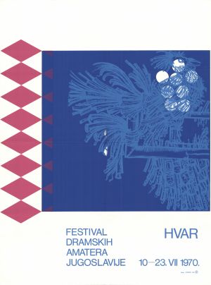MUO-027182: Festival dramskih amatera Jugoslavije, Hvar 1970: plakat