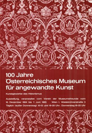 MUO-021730: 100 Jahre Osterreichisches Museum fur engewandte Kunst: plakat