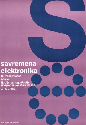 MUO-027173: Savremena elektronika, 16. međunarodna izložba Ljubljana/Jugoslavija: plakat