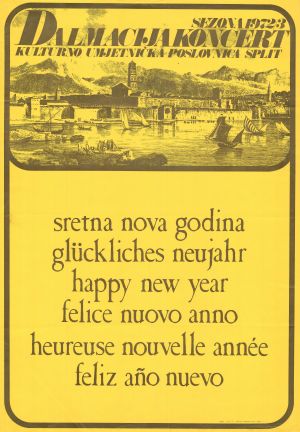 MUO-027371: Dalmacijakoncert, sretna Nova godina: plakat