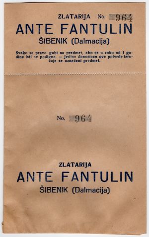 MUO-042333/02: Zlatarija Ante Fantulin: papirnata vrećica
