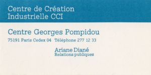 MUO-023560/25: Centre Georges Pompidou: posjetnica