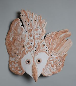 MUO-050974: Maska - Ptica I: keramoskulptura