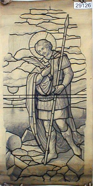 MUO-029126: sv. Dimitrius: nacrt za vitraj
