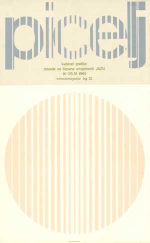 MUO-035907: Picelj Kabinet grafike zavoda za likovne umjetnosti jazu 14-28.IV 1965: plakat