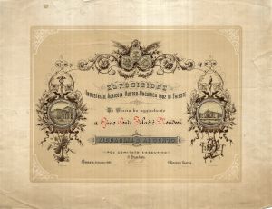 MUO-028861: ESPOZICIONE INDUSTRIALE AGRICOLA AUSTRO-UNGARICA: diploma