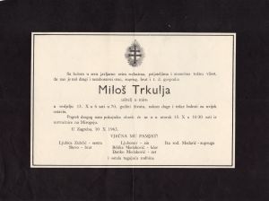 MUO-023307: Miloš Trkulja: osmrtnica