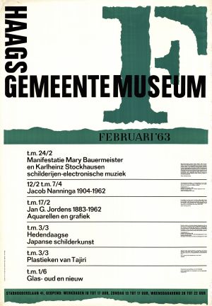 MUO-022162: HAAGS GEMEENTEMUSEUM: plakat