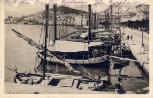 MUO-008745/930: Split - Brodice uz obalu: razglednica