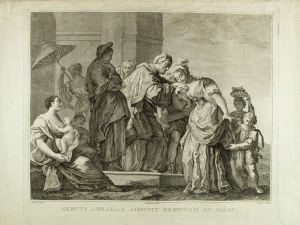 MUO-004741: Abraham podučava Rebeku i Izaka: grafika