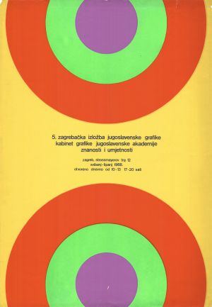 MUO-020298/02: 5. zagrebačka izložba jugoslavenske grafike: plakat