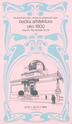 MUO-045631: Bečka arhitektura oko 1900: plakat