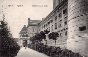 MUO-038583: Zagreb - Nadbiskupski dvor: razglednica