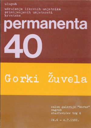 MUO-046688: Permanenta 40 - Gorki Žuvela: katalog izložbe