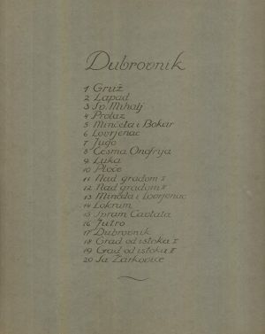 MUO-051569: Dubrovnik - popis: list papira