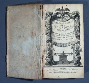 MUO-013059: Almanach des monnoies annes 1785. A Paris. Chez Mequignon, Libraire au Palaise: knjiga