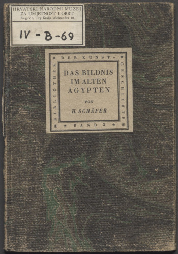 LIB-000196a: Bd. 2 : Schäfer, Das Bildnis im alten Ägypten.