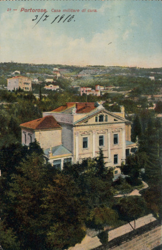 MUO-033197: Slovenija - Portorož; Vojna bolnica: razglednica