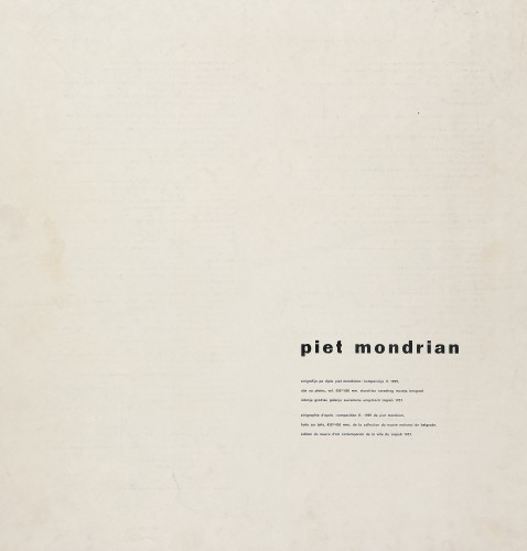 MUO-058469/01: Predlist serigrafije Piet Mondrian: predlist