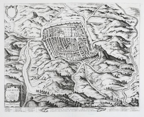 MUO-058302: Panorama  Caiazza, grada u Napuljskom kraljevstvu: grafika