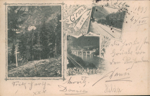 MUO-033740: Slovenija - Zidani Most; Panoramske sličice: razglednica