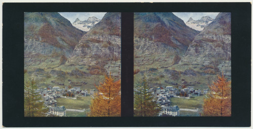 MUO-034140/04: Švicarska - Zermatt; Panorama: stereoskopska fotografija
