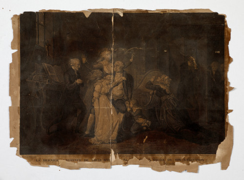 MUO-060159: La derniere entrevue de Louis XVI avec sa famille la veille de son execution: grafika