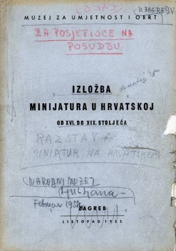 IZL-00003: Minijatura u Hrvatskoj od XVI. do XIX. st.