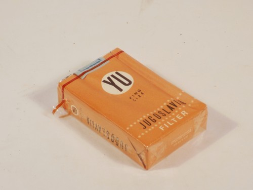 MUO-057751: Jugoslavija filter: kutija cigareta
