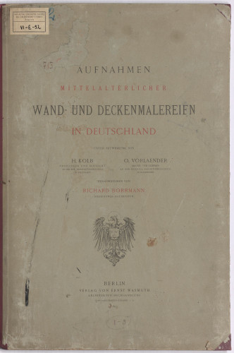 LIB-000713: Aufnahme mittelalterlicher Wand und Deckenmalereien in Deutschland...