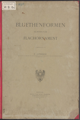 LIB-000717: Bluetenformen als Motive fuer Flachornament...