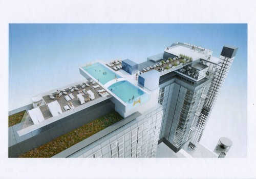 MUO-058530: Studija preoblikovanja fasade i izvedbe bazena, Hotel Hilton, Am Stadtpark 1, Beč: arhitektonska studija