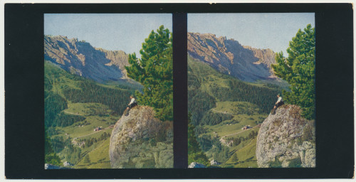 MUO-034150/05: Westliche Dolomiten - Prolaz Karer: stereoskopska fotografija