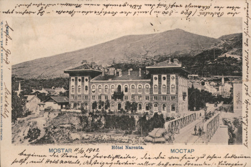 MUO-033551: BiH - Mostar; Hotel Neretva: razglednica