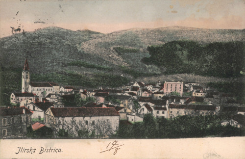 MUO-008745/1201: Slovenija - Ilirska Bistrica; panorama: razglednica
